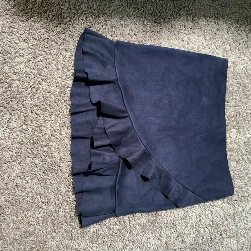 Suede skirt size S